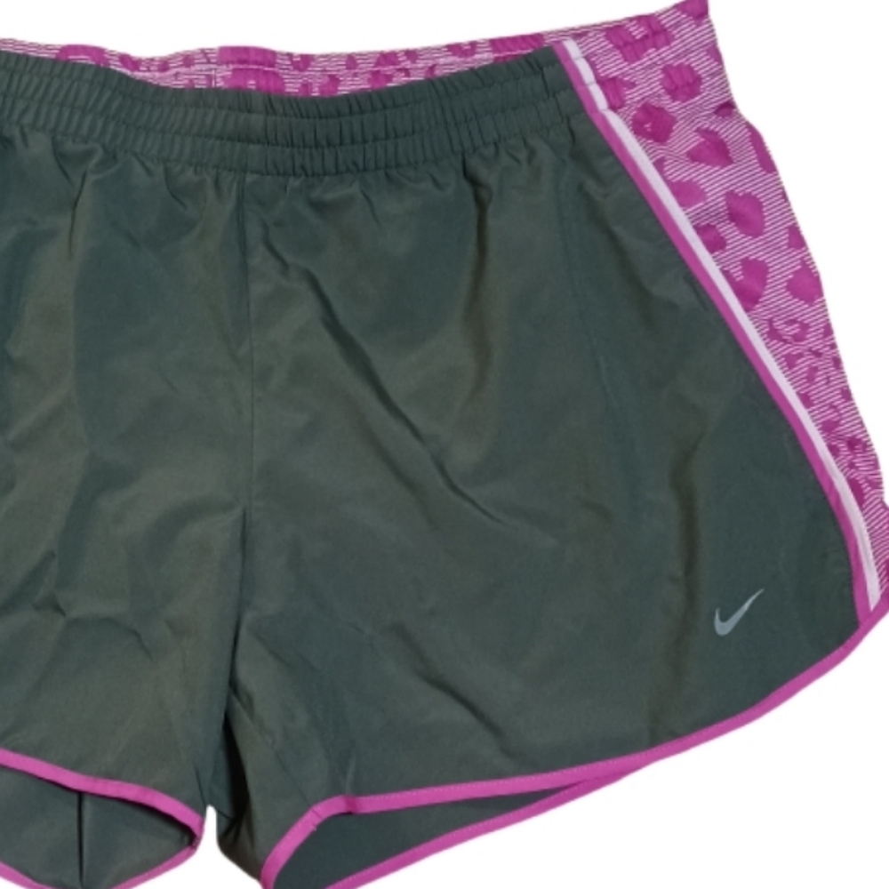 Nike Women's Athletic Shorts in Gray and Pink - Picture 3 of 3